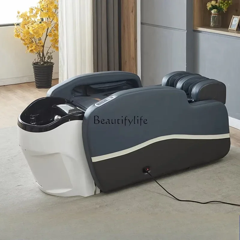 

01Electric intelligent massage shampoo bed Barber shop Full body massage Hair shop Shampoo integrated bed