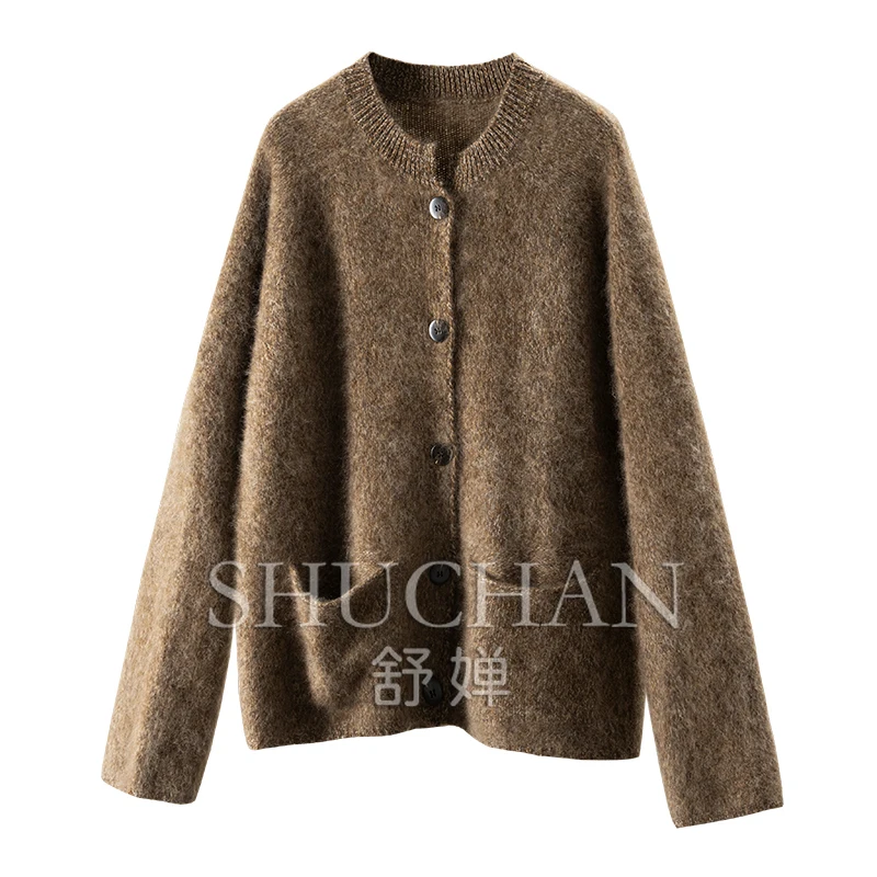 

Мягкая цветочная пряжа, французский G бесшовный интегрированный 100-шерстяной свитер, кардиган, женский кардиган 90B8, женский кардиган