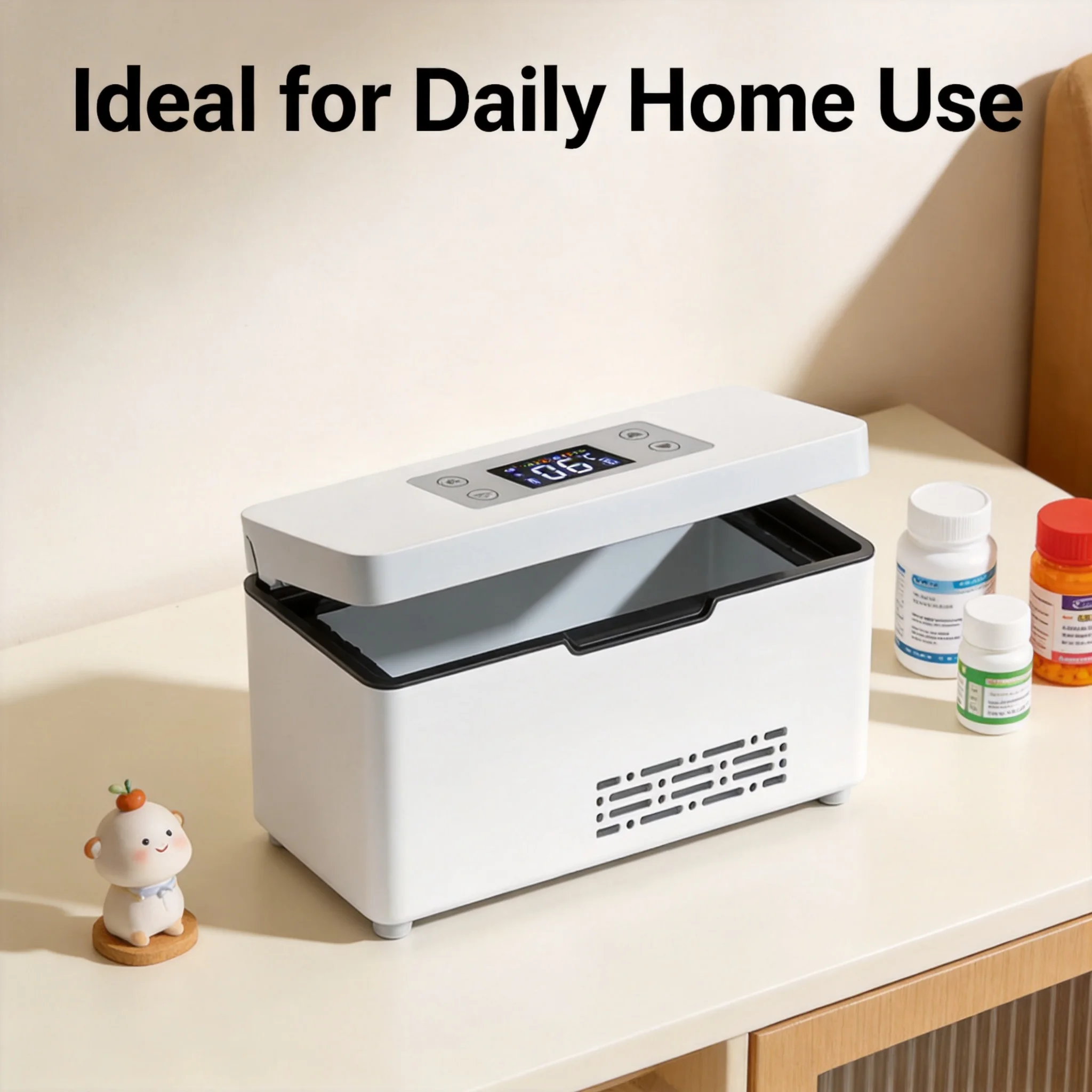 Portable Insulin Cooler Rechargeable Mini Medicine Fridge Car Home Travel Drug Refrigerator Medical Cooling Storage Box