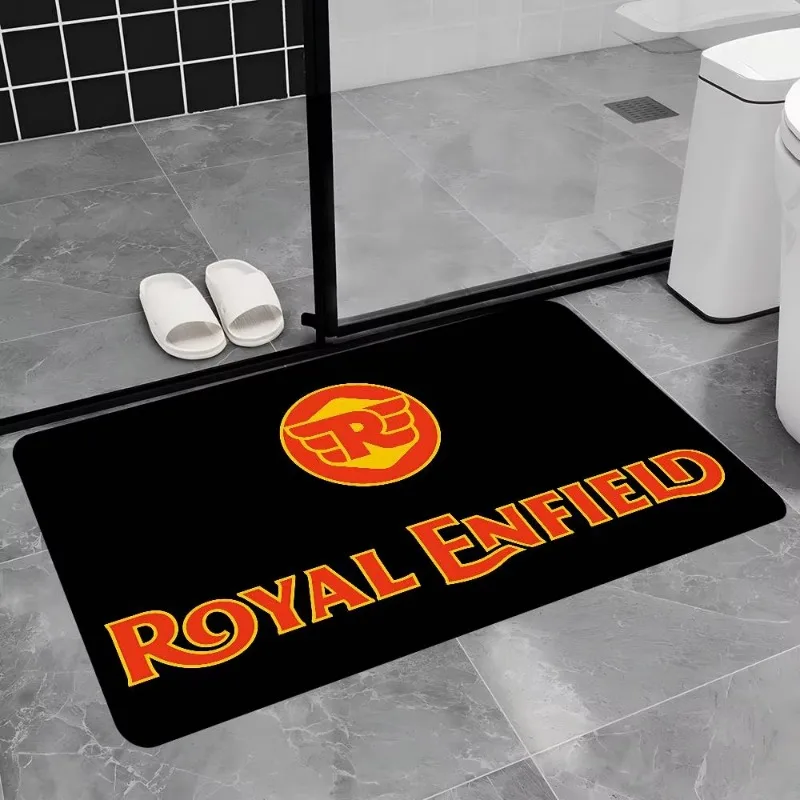 1PC Moto Racing Royals Enfields Door Mat Washable Non-Slip Living Room Sofa Chairs Area Mat Kitchen Doormat