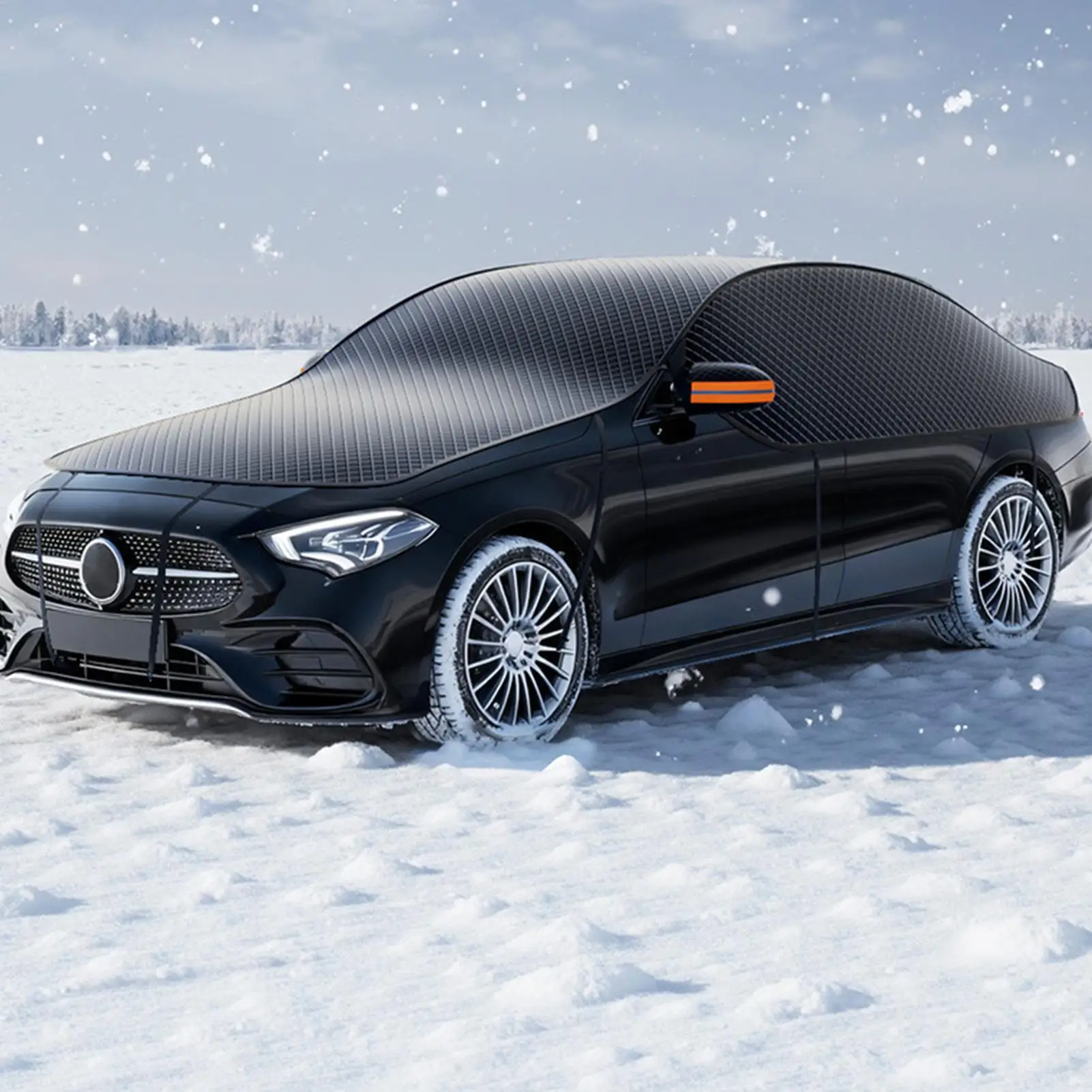 

Snow Cover For Car Windshield Car Window Frost Cover Winter Window Frost Protector For Winter Outdoor Parking RV Garage SUV