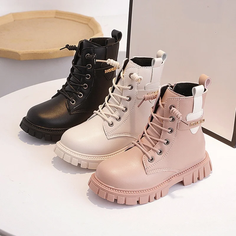 *New Winter Round-toe Elegant and Comfortable Casual Princess Boots Fashionable Hot-selling Thick-soled Beautiful Girls Boots