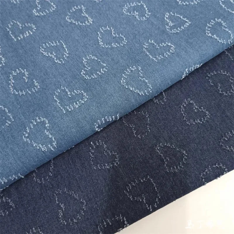 Denim Fabric Washed Pure Cotton Material Dress Fabric Hat Shoe Wholesale Cloth Apparel By Meters Upholstery Fabric