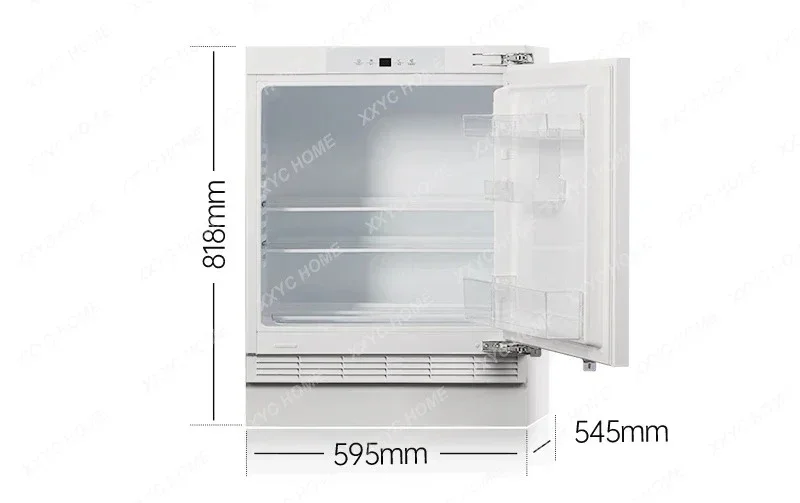 ZH  Undercounter fully embedded refrigerator hidden cabinet horizontal freezer refrigerated and frozen short