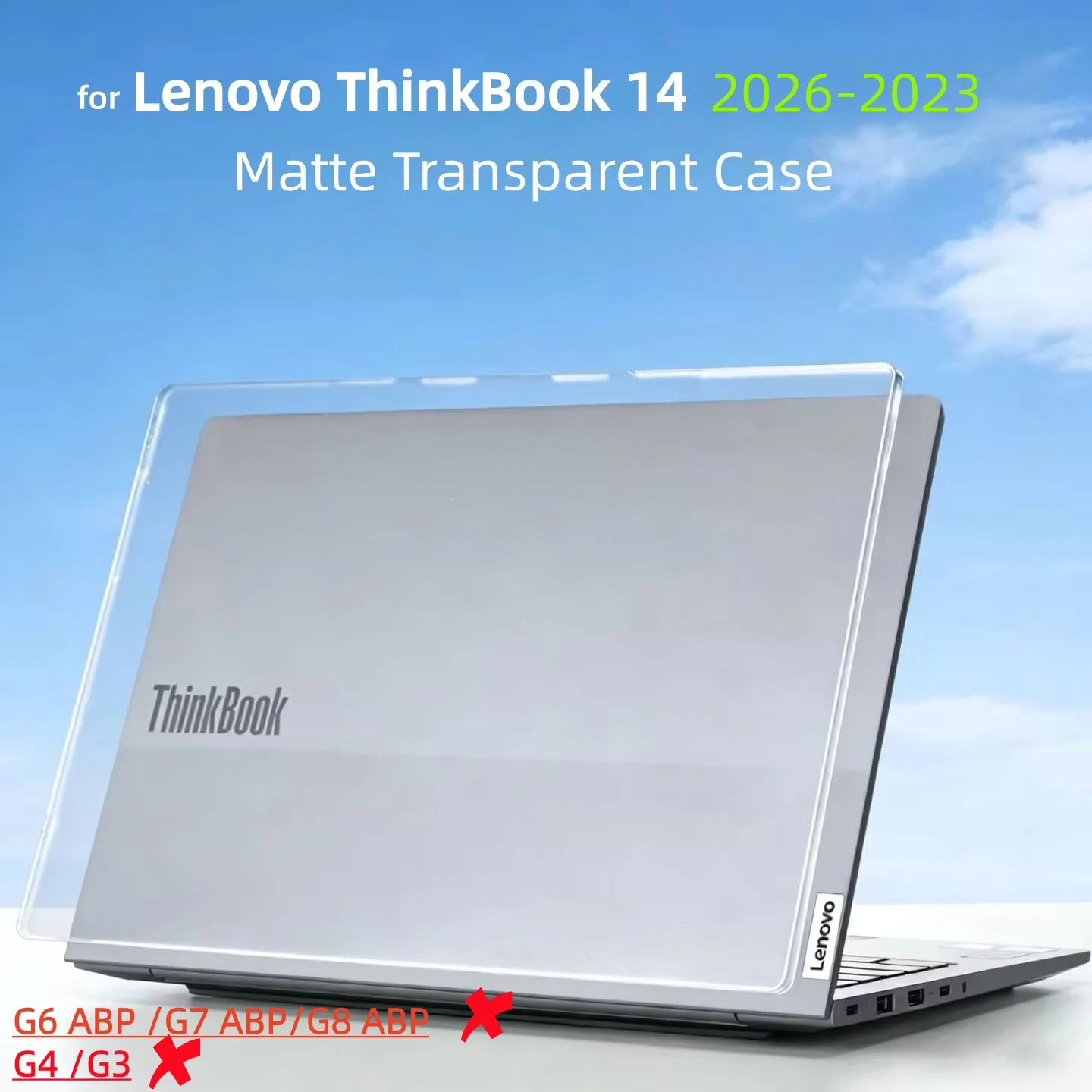 Funda Rígida Mate de PC para Lenovo ThinkBook 14 G5 G6 G7 G8 G9 ASP IAH IMH AHP IRL IAL IML de 14 Pulgadas 2023-2026, Cubierta Antiarañazos