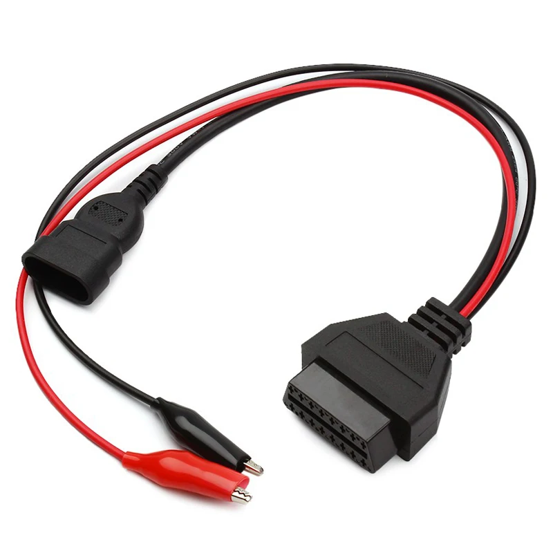 Adaptador de conector para coche, Cable de diagnóstico para Fiat, 3 pines, Alfa Lancia, 16 Pines, OBDII, OBD2, obd-ii