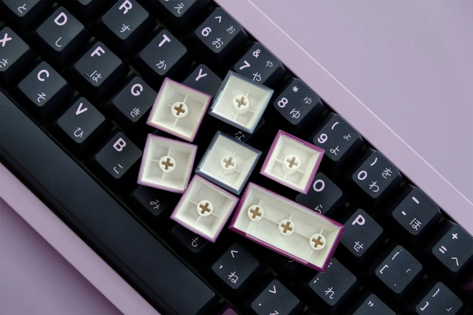 GMK Black Lotus PBT Keycaps 129pcs Cherry Profile