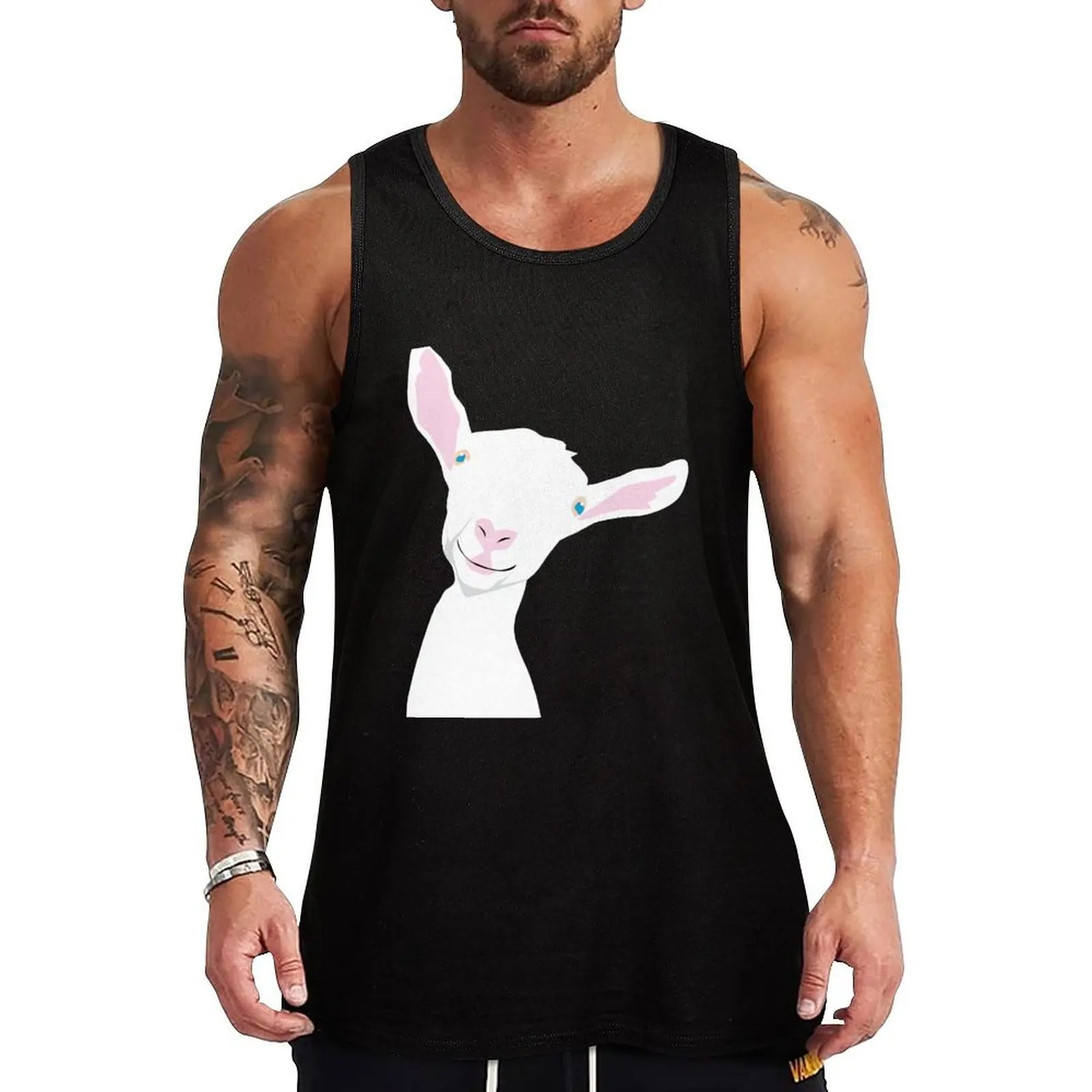 Goat Tank Top Abstract Graphic Tank Top Art Print Sleeveless