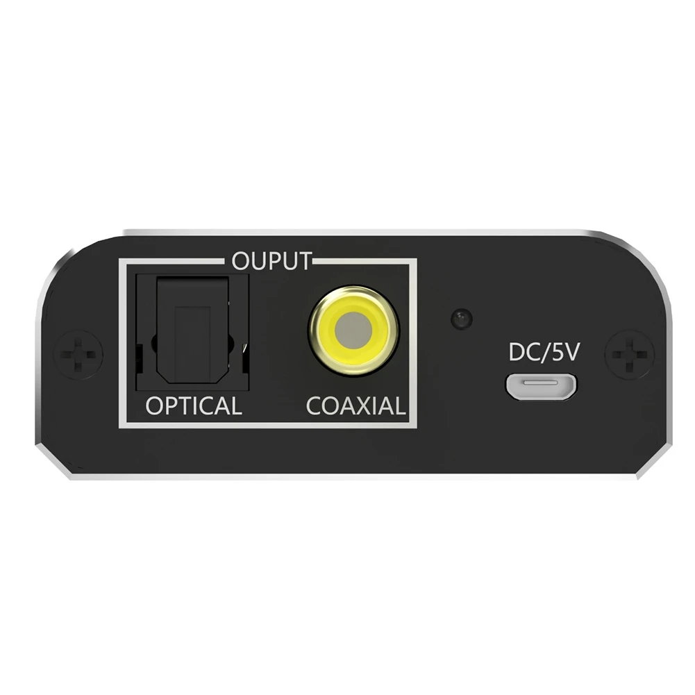 

Новый аудиоконвертер 2026 года: аналогово-цифровой адаптер для оптического/коаксиального аудио, поддерживает подключение к ТВ