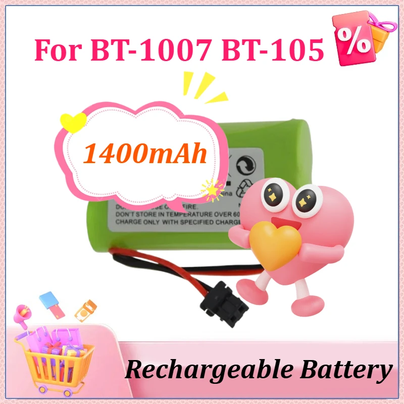 

NI-MH Cordless Phone Battery 2.4V 1400mAh For Uniden DCX150 EXP370 B730 CPH479B BT-1007 BT1007 BT1015 BT904 Rechargeable Battery