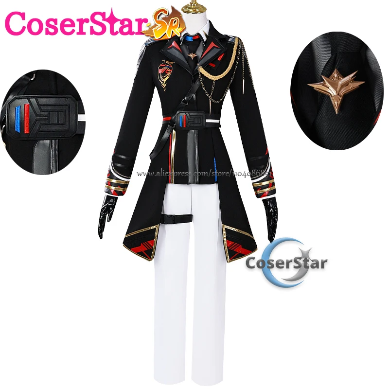 

CoserStar-SR Love and Deepspace Caleb Female Lead Cosplay Costume Dress Outfit Anime Full Set Uniform Dress School Uniform Prop