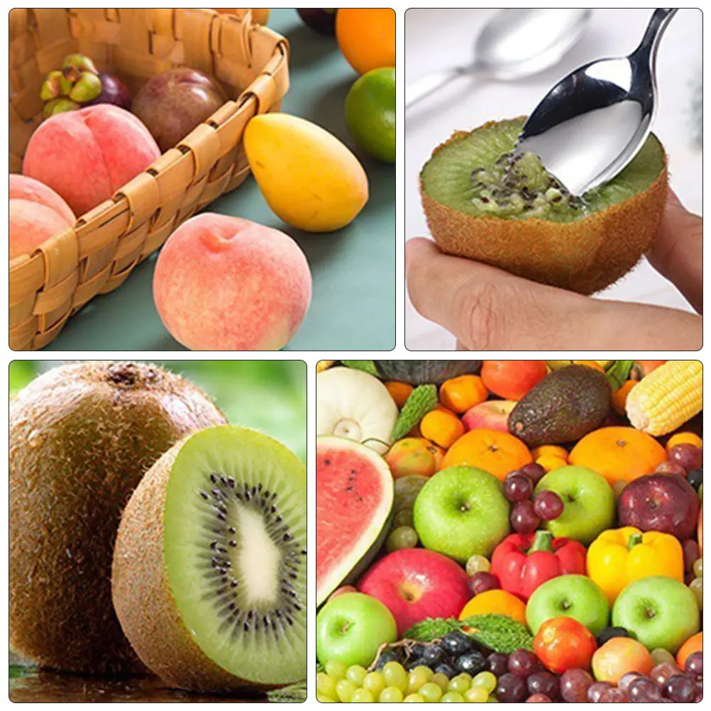 

6Pcs Baby Feeding Spoons Multipurpose Serrated Fruit Scraping Spoons for Fruit Ice Cream Grapefruit Nonslip