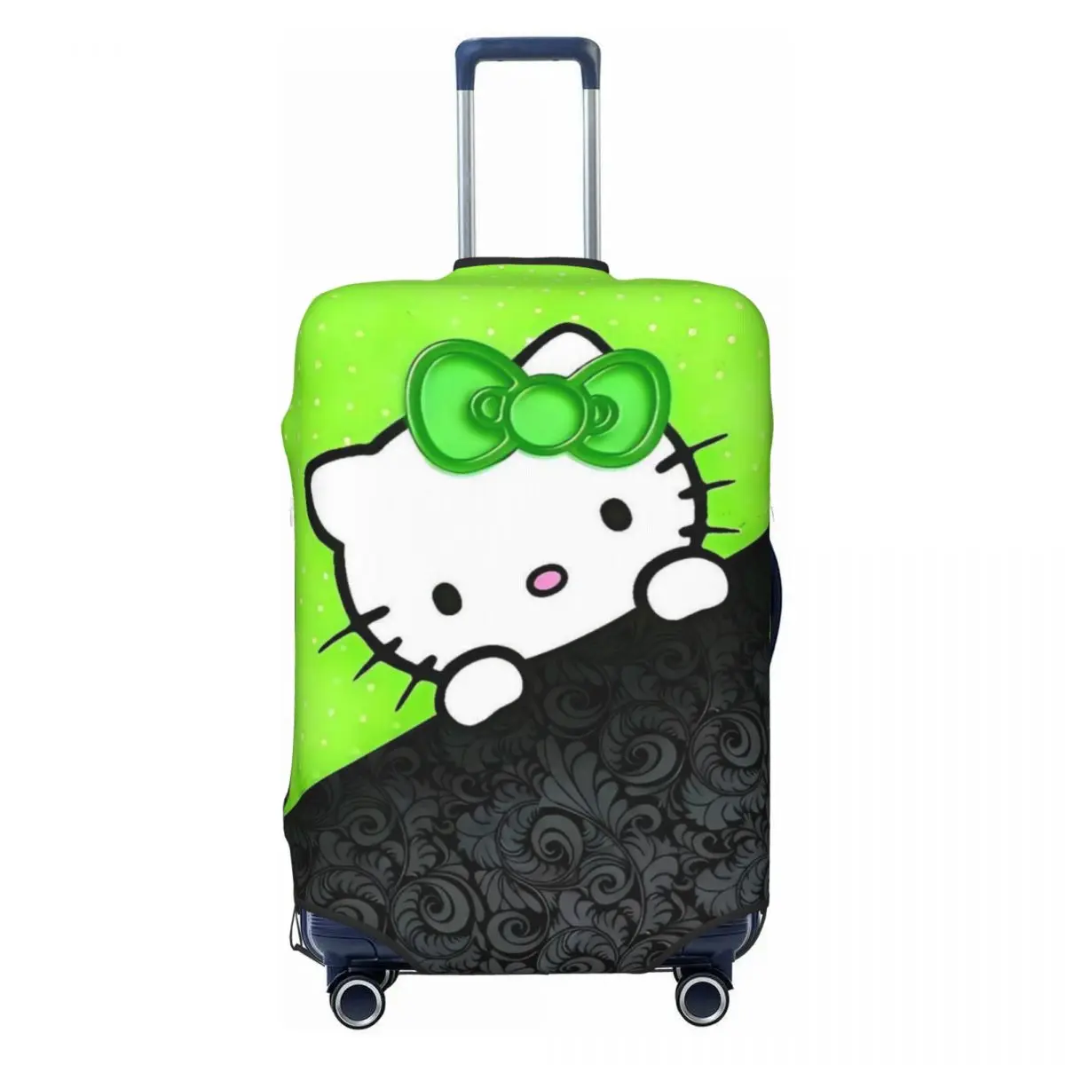 

Cute Hello Kitty Flower Suitcase Cover Flight Practical Luggage Supplies Cruise Trip Protection