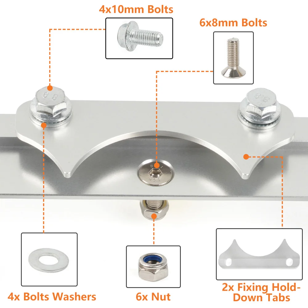 RASTP-Billet Battery Relocation Holder Mount Tray Hold Down Pallet Bracket For Optima 34M D34M D34 D34/78 34 34/78 RS-BTD041