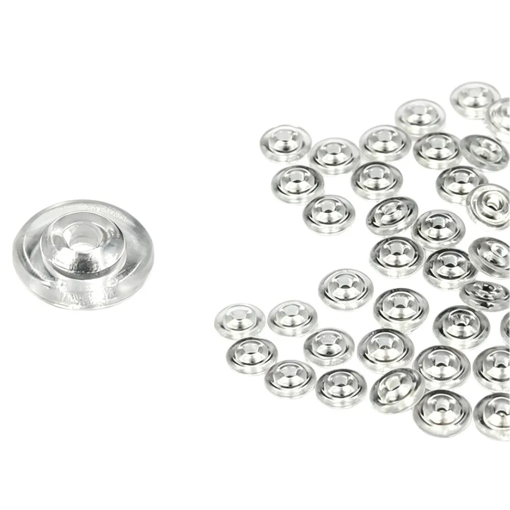 400pcs ABS Fishing Beads for Slide Floats Concave Shape Small Size 0.4x0.08x0.13cm and Convex Large 0.5x0.1x0.15cm