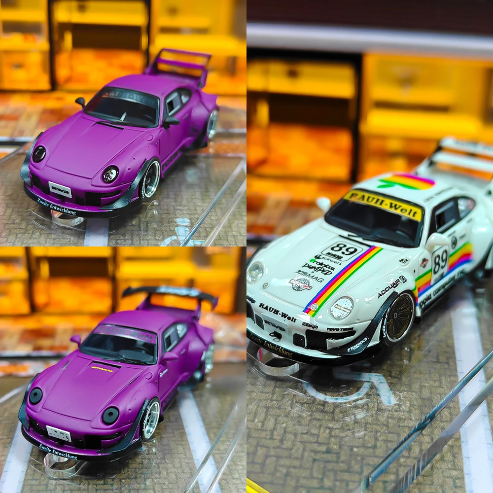 ig-1-64-rwb-993-rotana-race-track-diecast-diorama-resina-statica-simulazione-in-miniatura-auto-da-collezione-modello-regalo