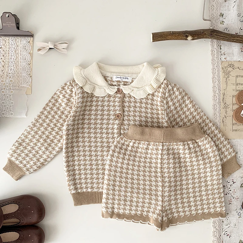 

Autumn Kint Baby Clothing Sets Winter Girl Knitting Sweater Set 2pcs Infant Baby Sweater Suit Baby Boy Clothing Newborn Clothes