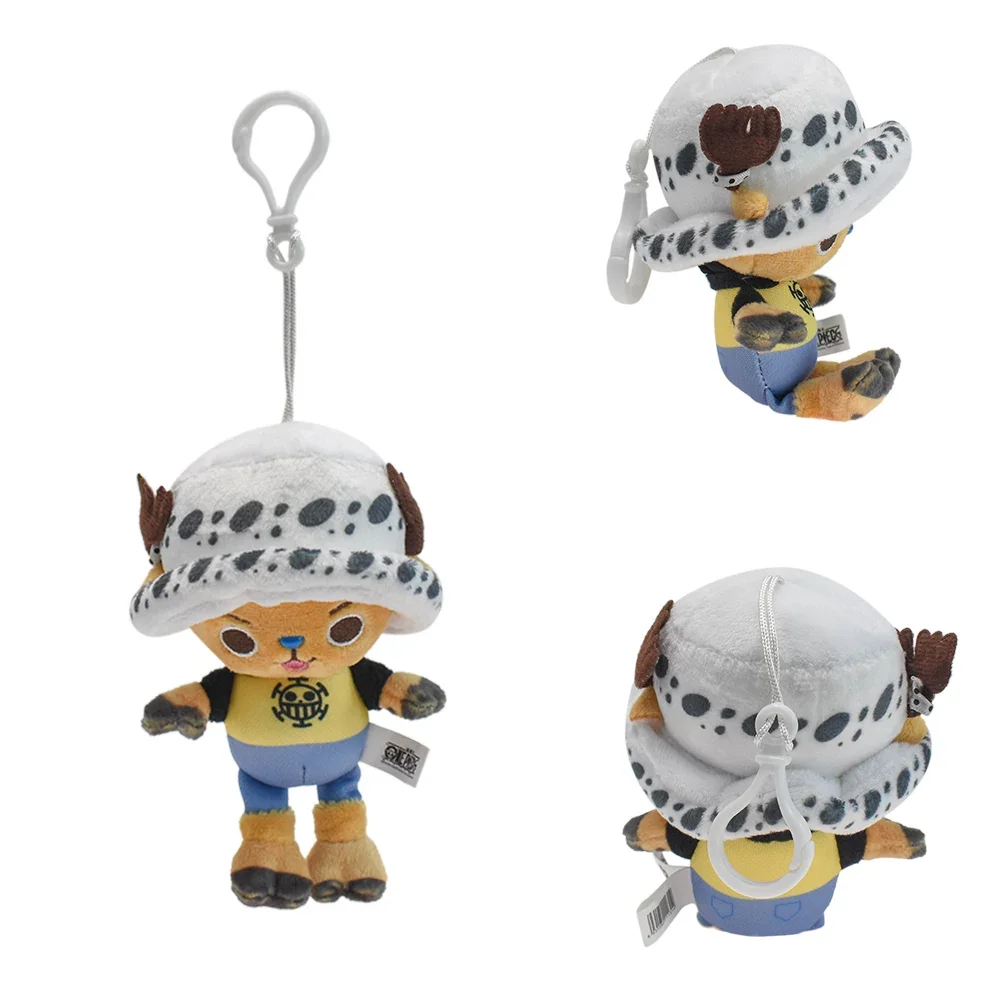 12cm Anime One Piece Plüsch-Schlüsselanhänger Tony Chopper Luffy Anhänger Weiche Plüschpuppen Schlüsselanhänger Handtaschen-Ornamente Puppen Spielzeug