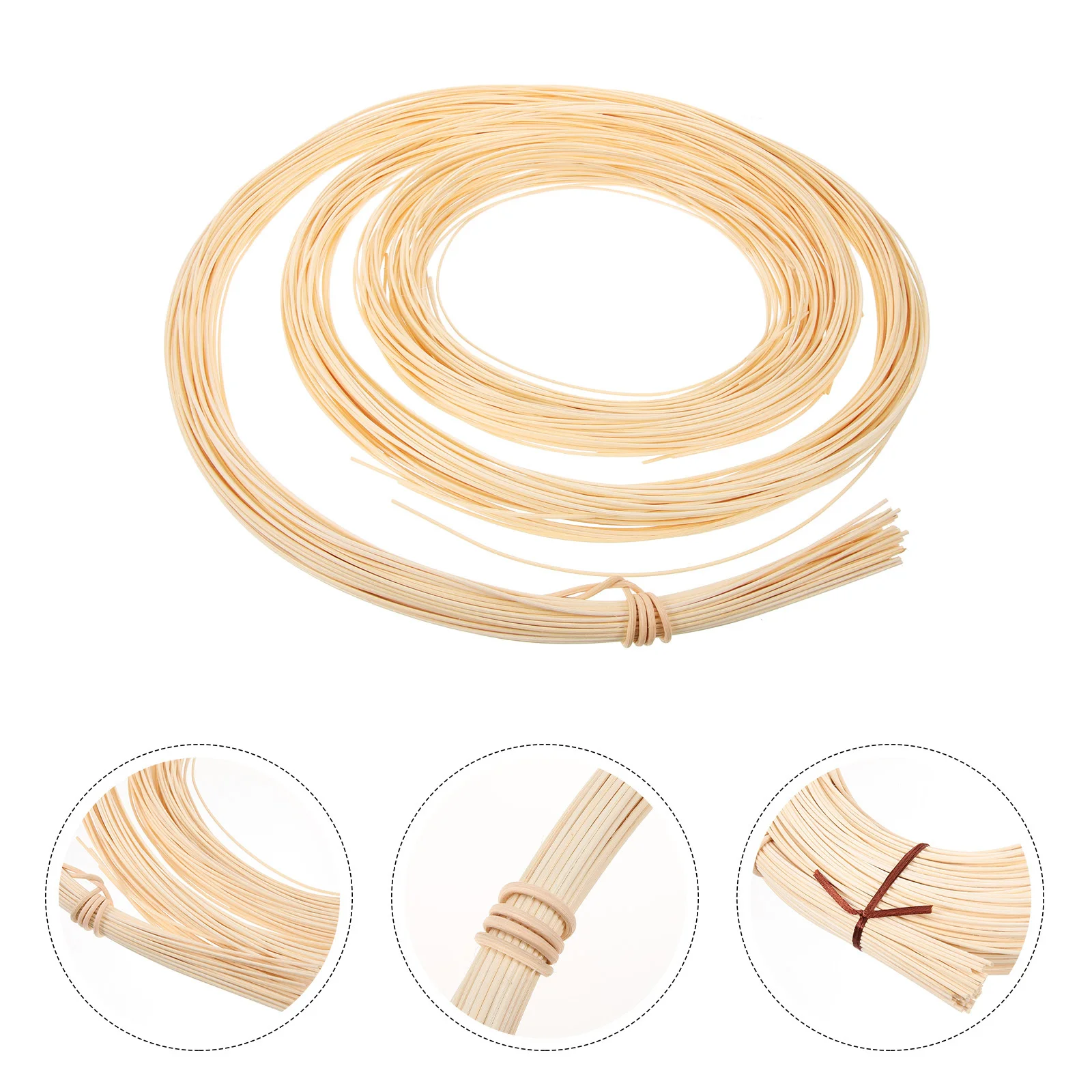 

1 Roll Natural Flat Rattan Weaving Material For Diy Basket Wicker Chair Repair Kit Durable Furniture Restoration Supplies Aroma