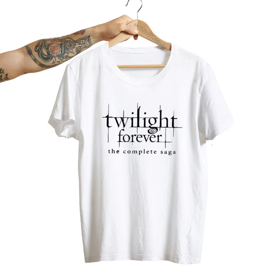 Twilight Forever The Complete Saga T Shirts Women Summer Movies Kristen Stewart Robert Pattinson Tee Shirt Short Sleeve