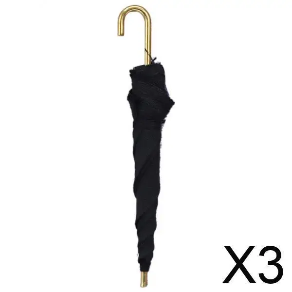 

Металлический тканевый зонт-фигурка для кукольного домика, аксессуар для мебели в масштабе 1:12, для детской игровой комнаты