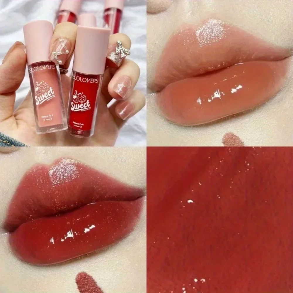 Moisturizing Lip Liquid Lipstick Mirror Lip Gloss Water Light Glass Long Lasting Non-stick Cup Tint Makeup Cosmetics