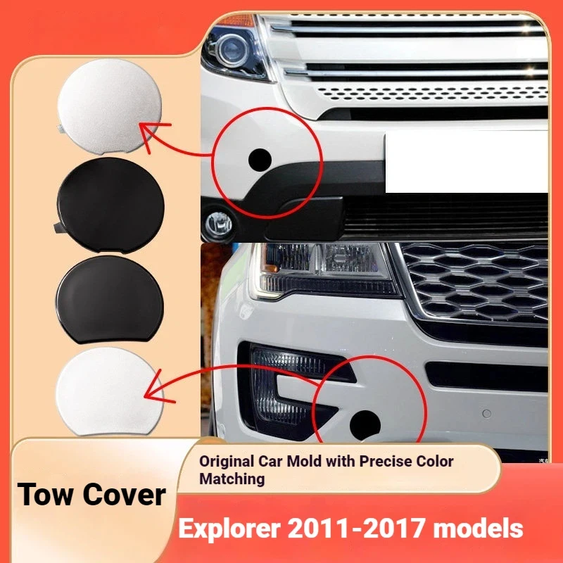 For 11-17 imported Ford Explorer trailer cover front bumper tow hook tow rope cover plate