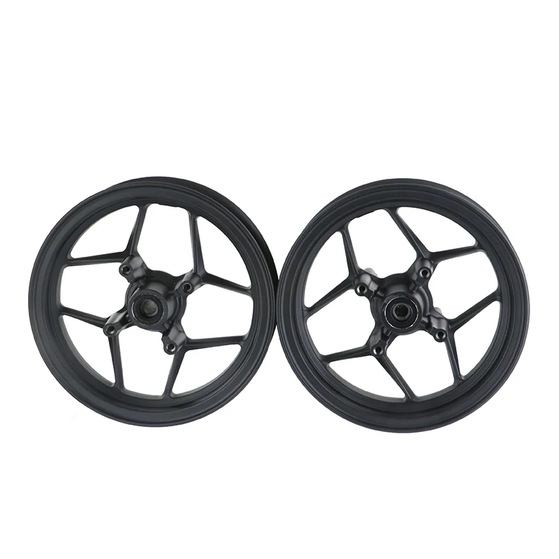 

10inch Front 2.15-10 and Rear 2.50-10 4 fitting hole Rims Refitting for Dirt bike Pit Bike Vacuum Wheel