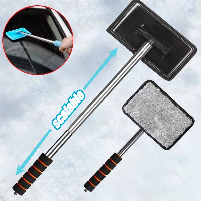 

Щетка стеклоочистителя из нержавеющей стали для автомобилей, выдвижная ткань для чистки, многофункциональный инструмент для чистки и красоты