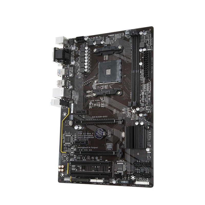 Utilisé LGA 1151 Pour Intel A320 GA-A320-DS3 A320-DS3 Ordinateur USB3.0 SATA3 Carte Mère DDR4 32G Bureau Carte Mère