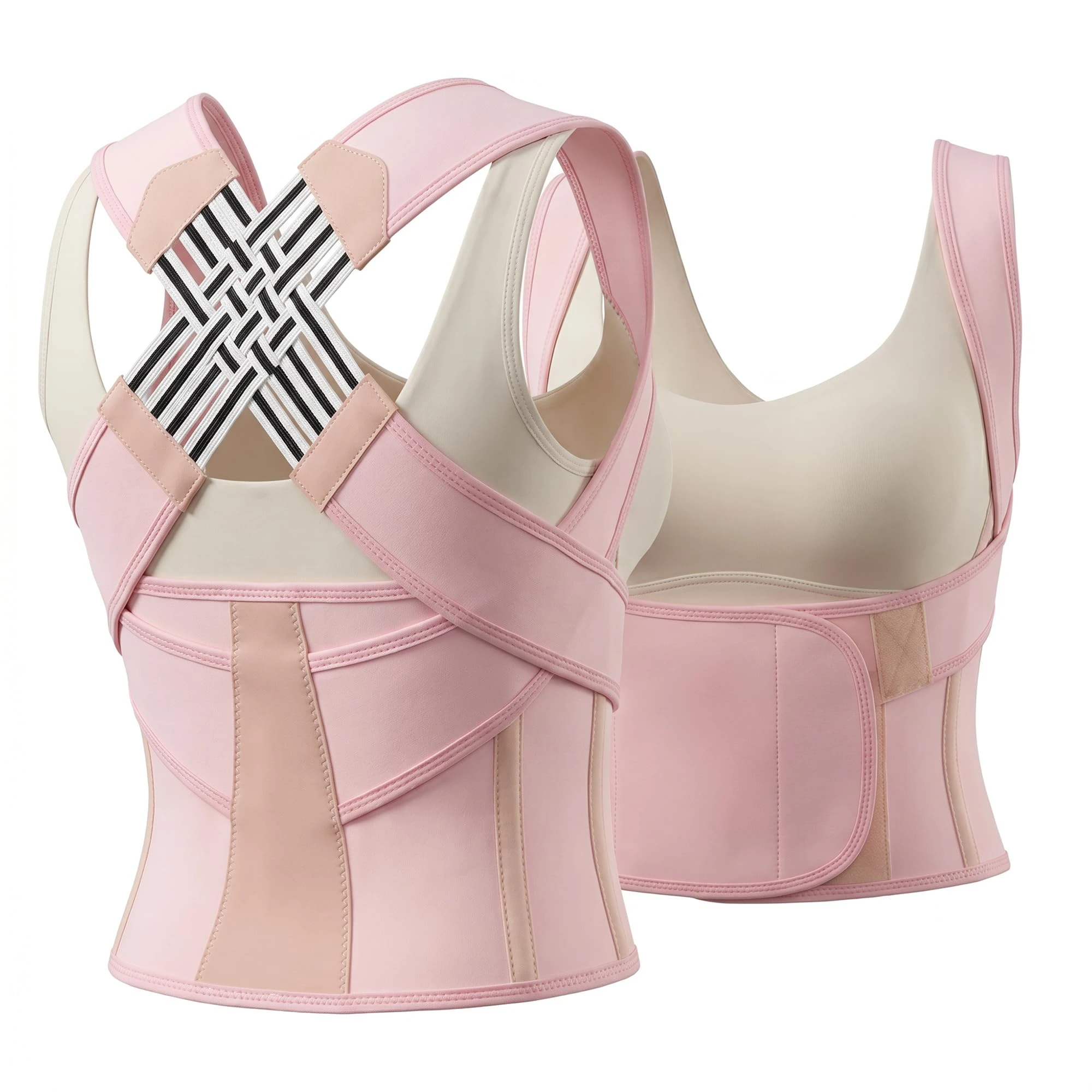 Posture Corrector for Women, Breathable Back Brace, Adjustable Posture Corrector for Back, Shoulder Lumbar Adjustable Breathable Belt, Improve Posture