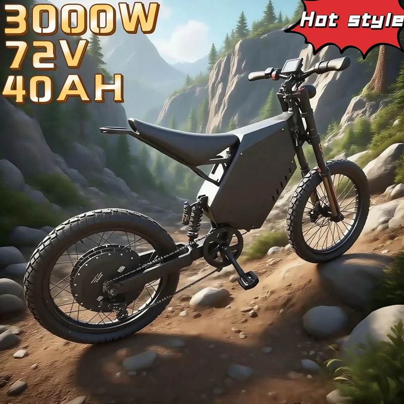 

New city bomber 3000W72V 40AH detachable lithium battery 20-inch tire off-road mountain moped