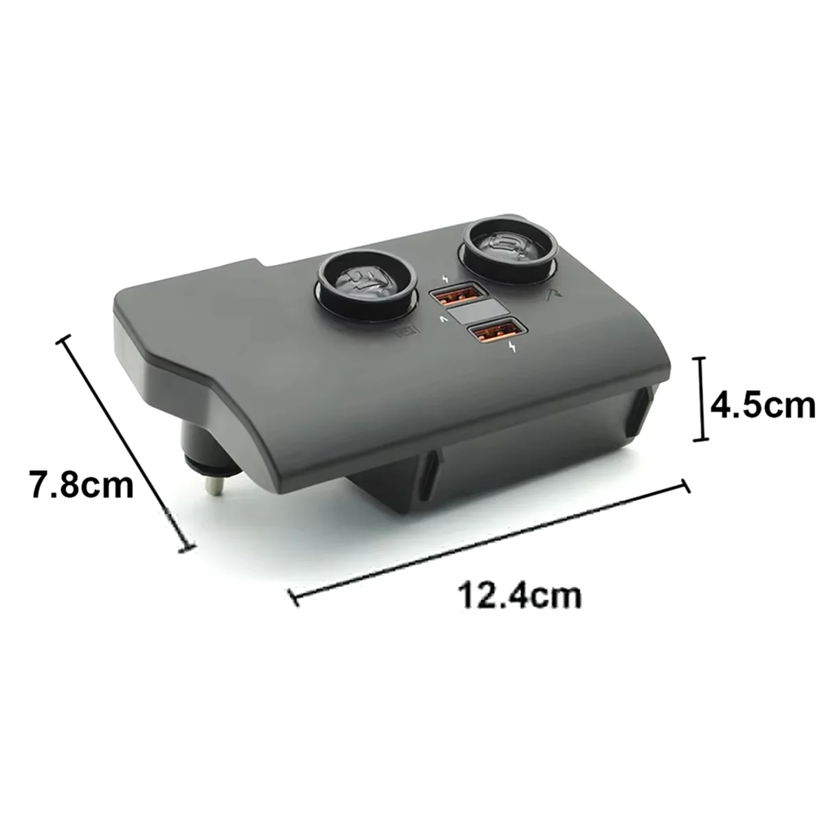 

Hot Sale For VW Golf 5 Golf 6 Eos MK5 Jetta Scirocco Car Charger Cigarette Lighter USB Splitter One for Two Fast Charging