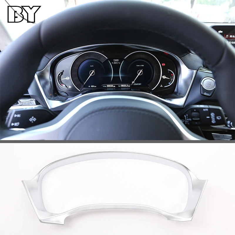 1 Pcs ABS Matte Center Dashboard Speed Decoration Frame Trim For BMW X3 G01 2018-2021 Car Accessories