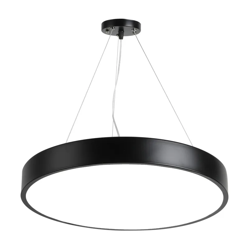 Imagem -06 - Moderno Escritório Led Luzes Pingente Lustres Brilhantes Luz de Suspensão Quarto Minimalista Cabeceira Preto Luminárias