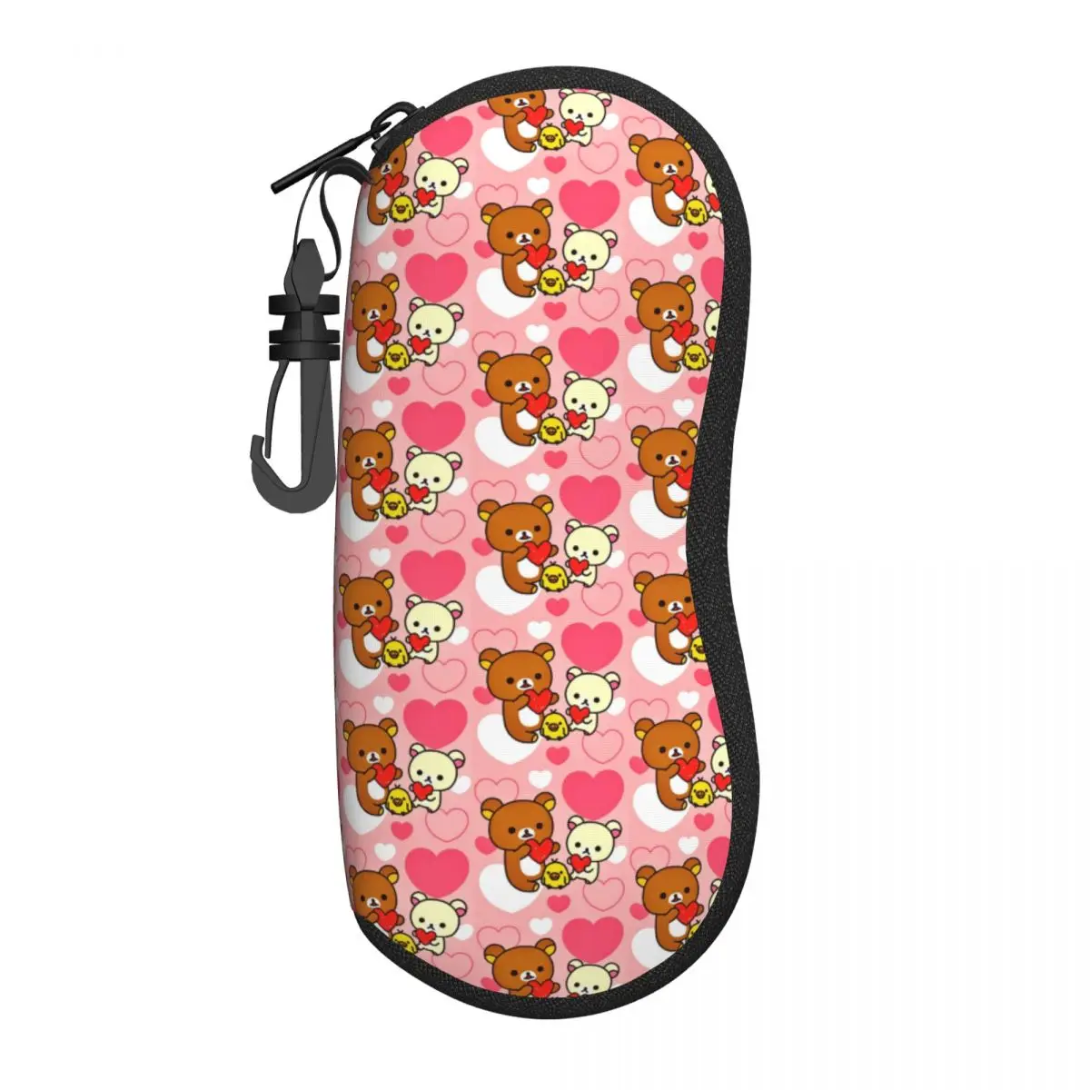 

Custom Rilakkuma Love Shell Glasses Case Unisex Cool Eyeglasses Case Sunglasses Protector Box