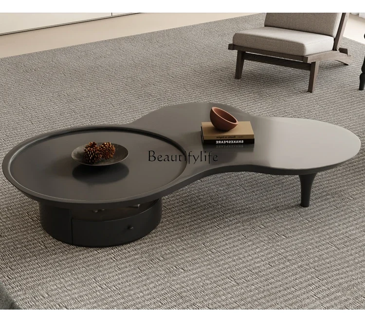 

Wabi-sabi retro style creative Italian minimalist special-shaped cloud coffee table