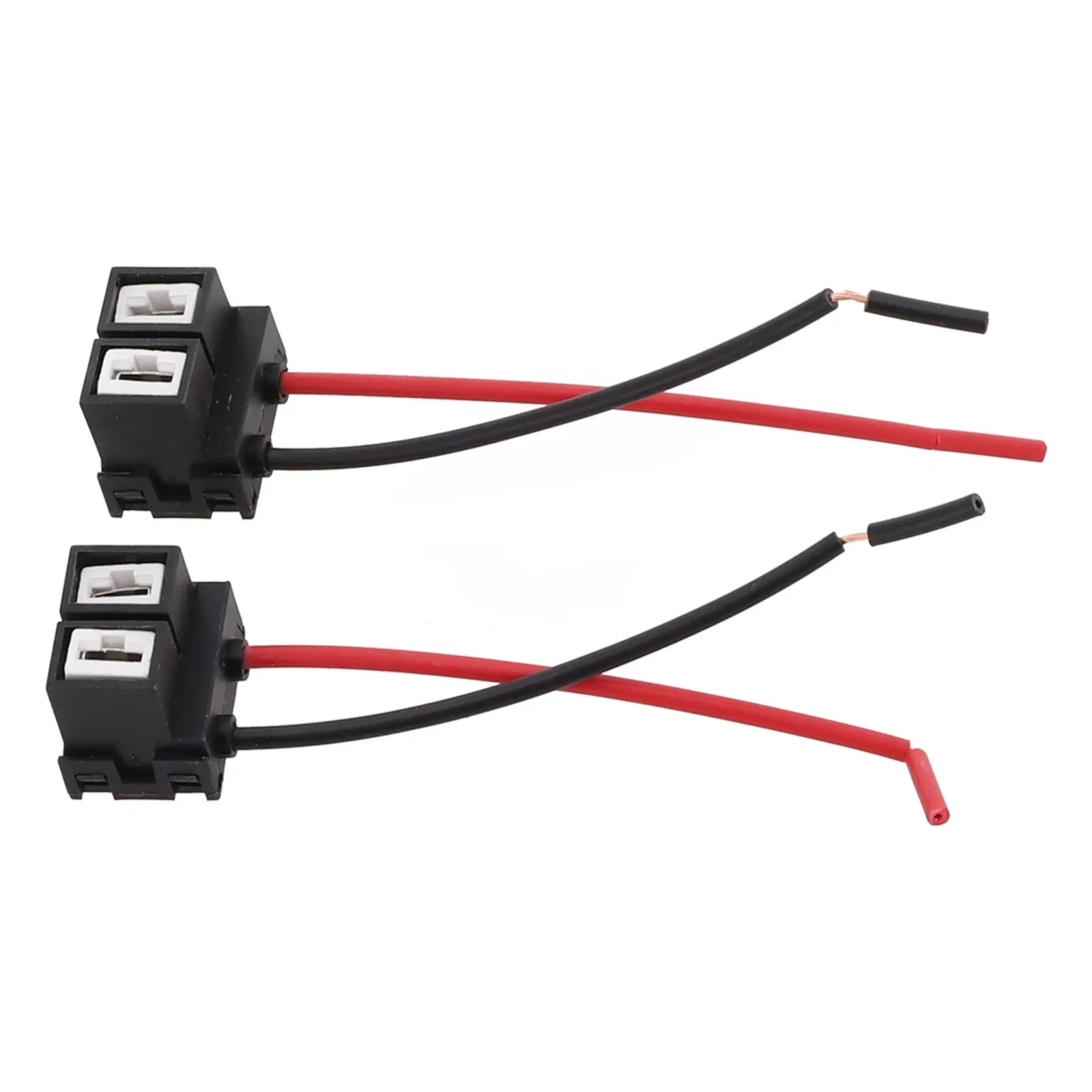 2pcs Harness Sockets Car Auto Wire Connector Bulb Base 15cm For H7 Interface Light Bulbs ABS Black Reliable Car Accessories