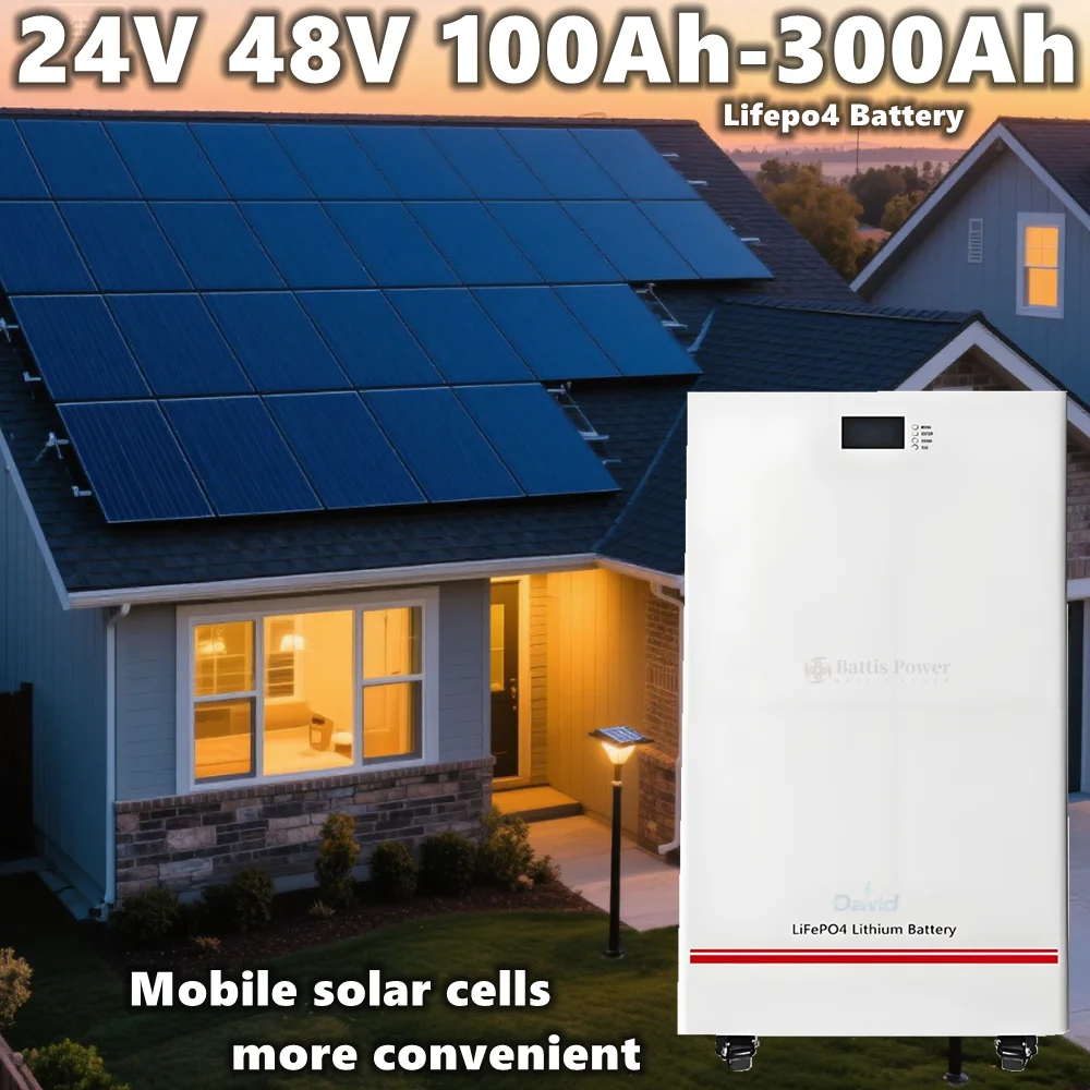 51.2V 300ah 24V 48V 300Ah 200ah 10KW 3KW 5KW    Lifepo4 batteria Home Mobile Solar Cells Mobile energy storage inverter