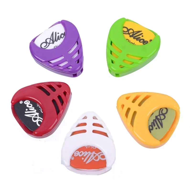 1Pc Portable Plactic Guitar Pick Plectrum Holder for Case Box Acoustic Heart Sha