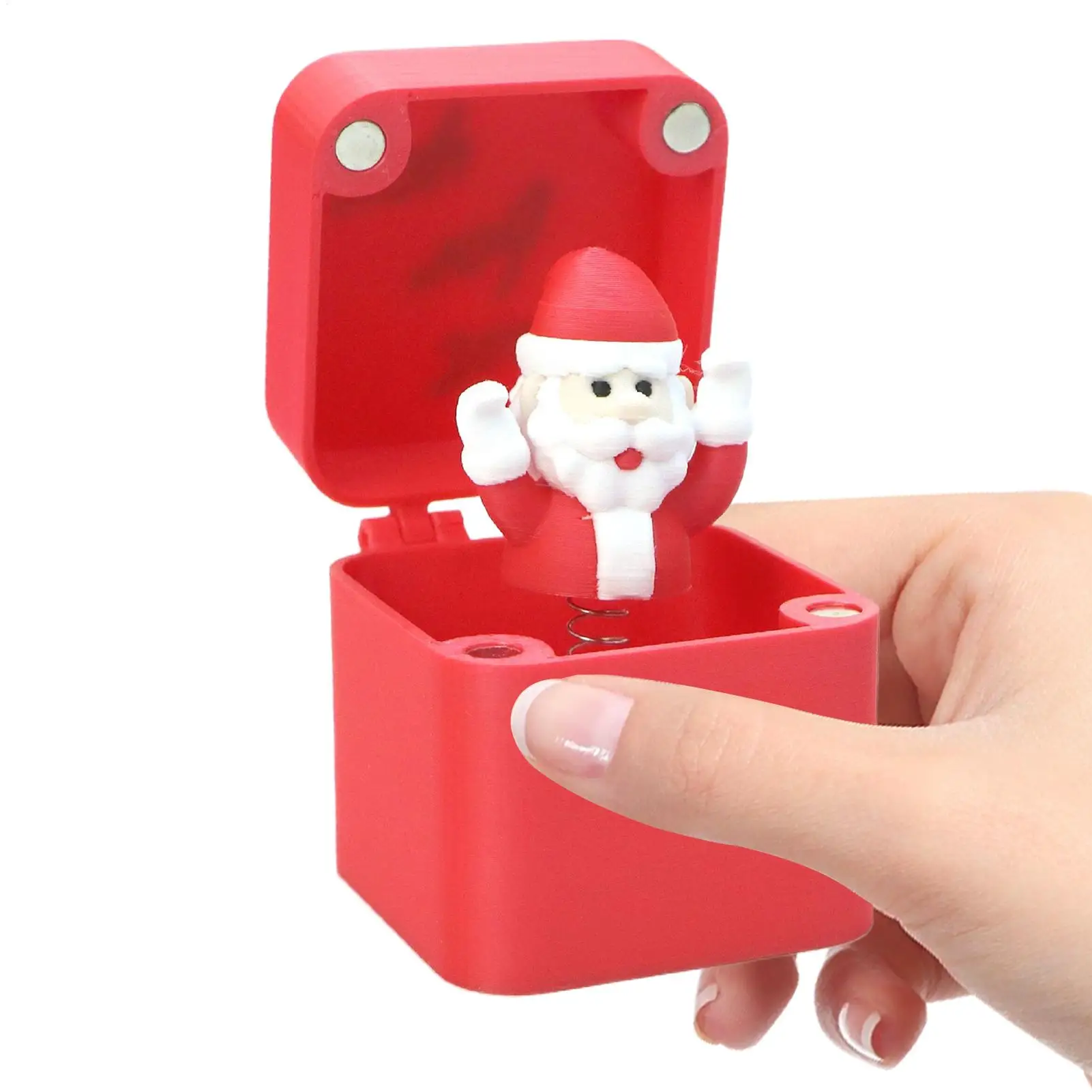 

Розыгрыш Рождественская шкатулка Рождественские украшения Санта-Клаус Веселая детская копилка Кляп-игрушки для конфет Монета Ювелирные изделия Дети Взрослые