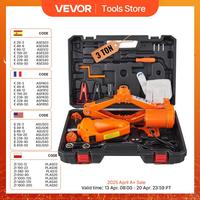 VEVOR Electric Car Jack 3 Ton Scissor Jack with Electric Impact Wrench 12V Portable Car Jack Lifting for SUV, Truck Tire Change