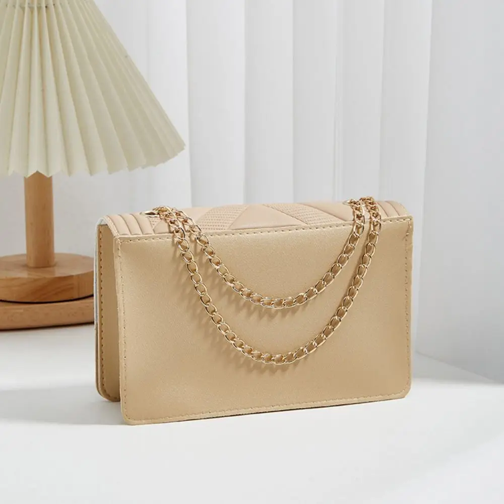 Small Crossbody Bag New PU Chain Strap Square Bag Handbag Women