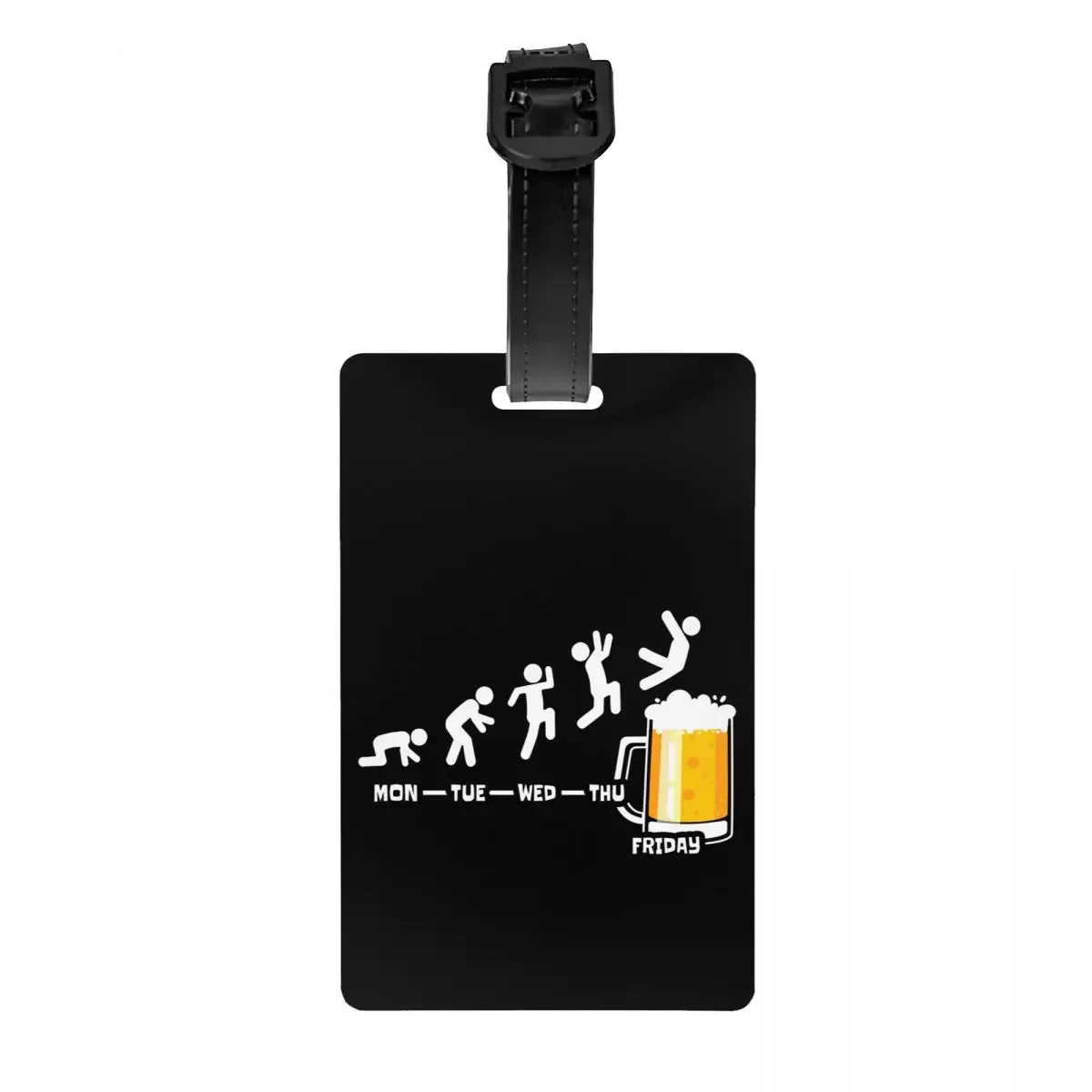 

Weekend Week Beer Fridays Luggage Tags Custom Baggage Privacy Cover ID Label