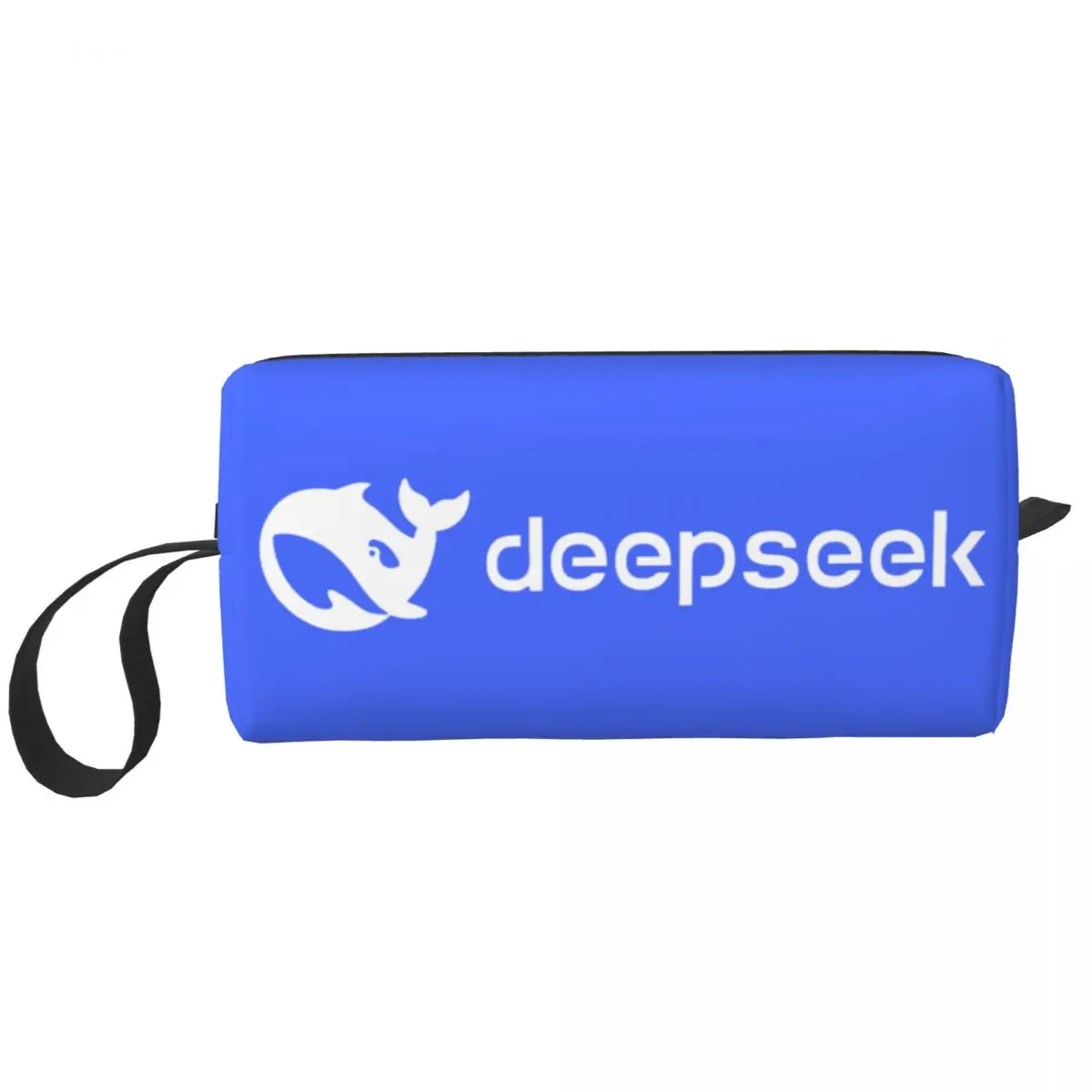 Deepseek AI Programmer Makeup Bag Pouch Zipper Coder Web Developer Cosmetic Bag Travel Toiletry Small Makeup Pouch Storage Bag