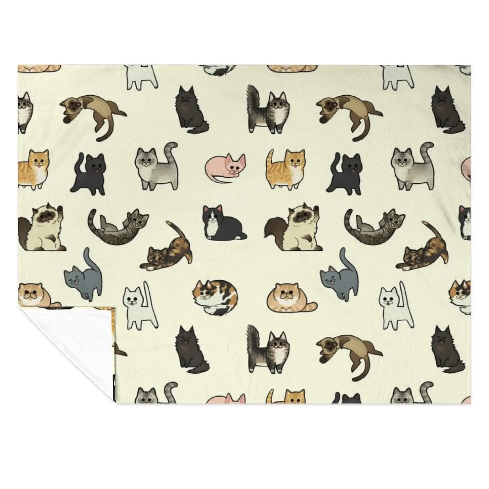

All Cats Throw Blanket Thermal Furry Vintage christmas decoration Blankets