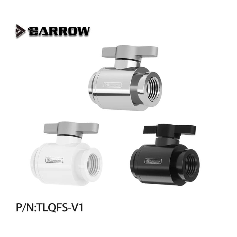 

Мини-шаровой кран Barrow, черная алюминиевая ручка, клапан водяного охлаждения «мама-мама», TLQFS-V1