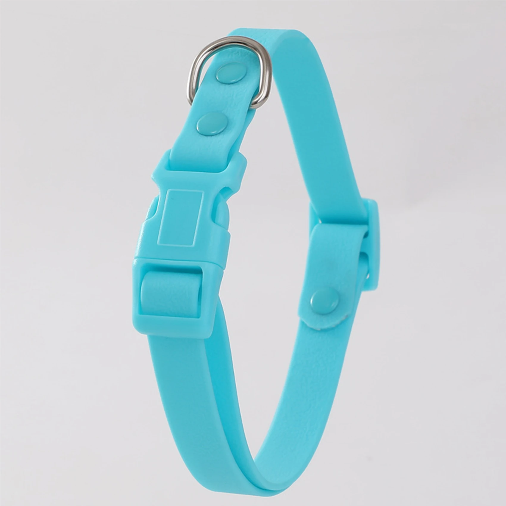 Cat Dog Collar Adjustable PVC Waterproof Collar Pet Products for Small Medium Large Dogs Imitation Silicone