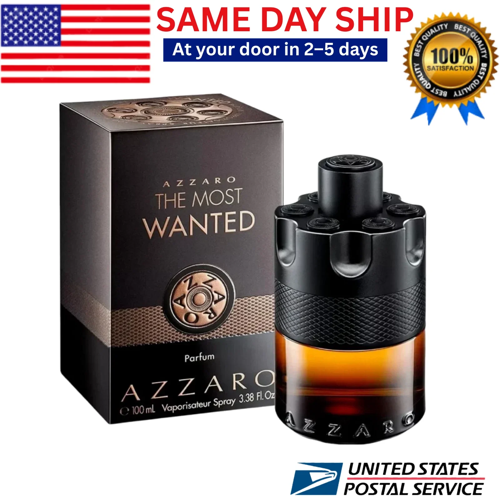AZZARO The Most Wanted Eau de Parfum Intenso – Colonia Woody & Picante para Hombres con Fougère y Notas Ambery Madera Ámbar, Cardamomo