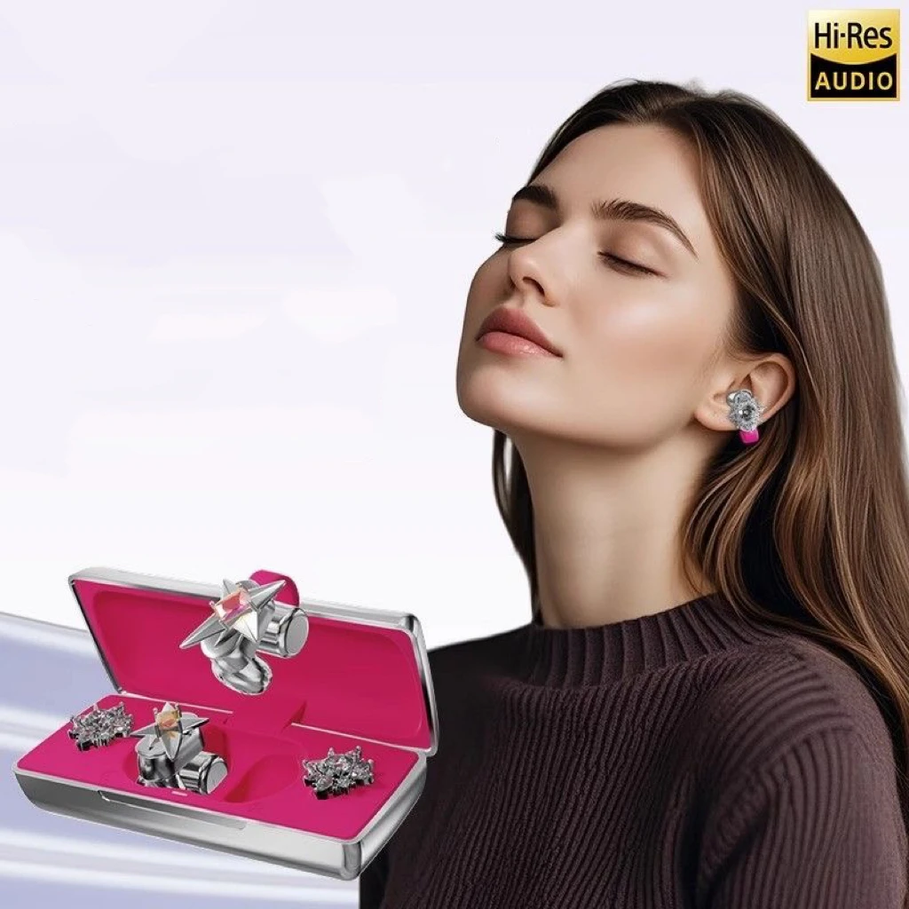 

ERDU Bluetooth headphones, ear clip wireless headphones, earring jewellery in-ear sports headphones